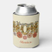 愛してるママヴィンテージ花 缶クーラー (缶正面)