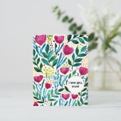 愛してるママ植物学イラストレーション シーズンカード (スタンド正面)