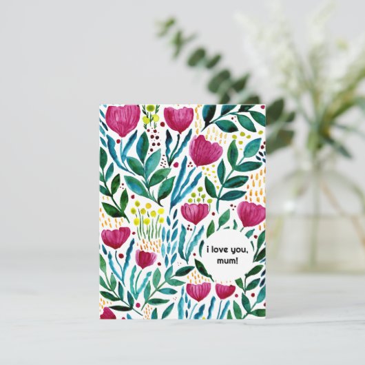 愛してるママ植物学イラストレーション シーズンカード (スタンド正面)