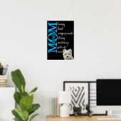 愛してるママ…あなたのマルチーズ ポスター (ホームオフィス)