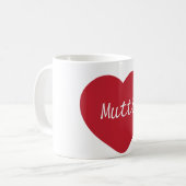 愛してるママ コーヒーマグカップ (正面左)