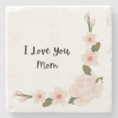 愛してるママ ストーンコースター (正面)