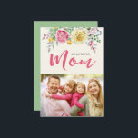 愛してるママ | フォトマザーズデイフラットカード カード<br><div class="desc">美しい母の日のカードのためにテンプレートの画像を自分パーソナライズされたの写真に置き換える!カードの背面の色は好きなカスタマイズ色にも合う。</div>