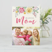 愛してるママ | フォトマザーズデイフラットカード カード (スタンド正面)