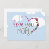 愛してるママ。 ポストカード (正面/裏面)