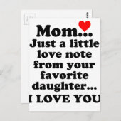 愛してるママ ポストカード (正面/裏面)