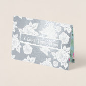 愛してるママ。マザーズデイラグジュアリー 箔カード (正面)