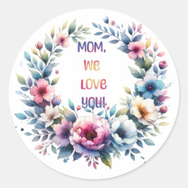 愛してるママ ラウンドシール