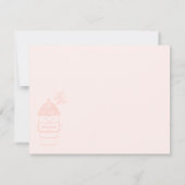 愛してるラテかわいいかわいいコーヒーカップ&ネーム ノートカード (裏面)