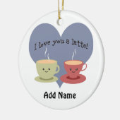 愛してるラテ! セラミックオーナメント (左)