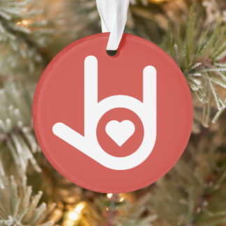 愛してるレッド オーナメント