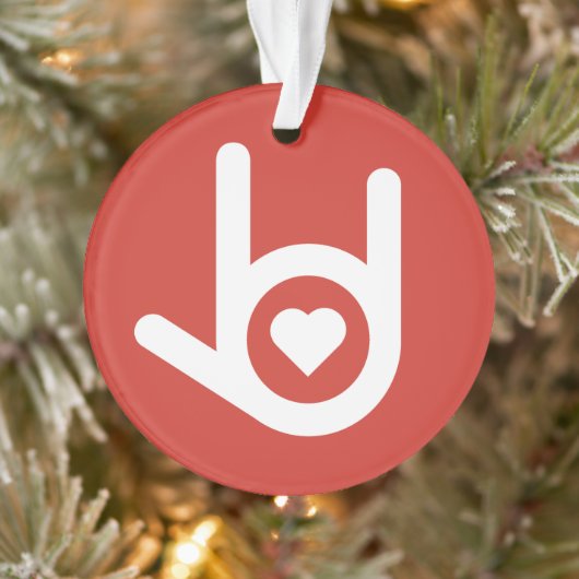 愛してるレッド オーナメント (ツリー)