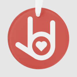 愛してるレッド オーナメント