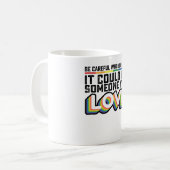 愛してる人のことを憎んでないでね コーヒーマグカップ (正面左)