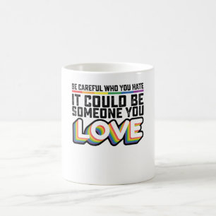 愛してる人のことを憎んでないでね コーヒーマグカップ
