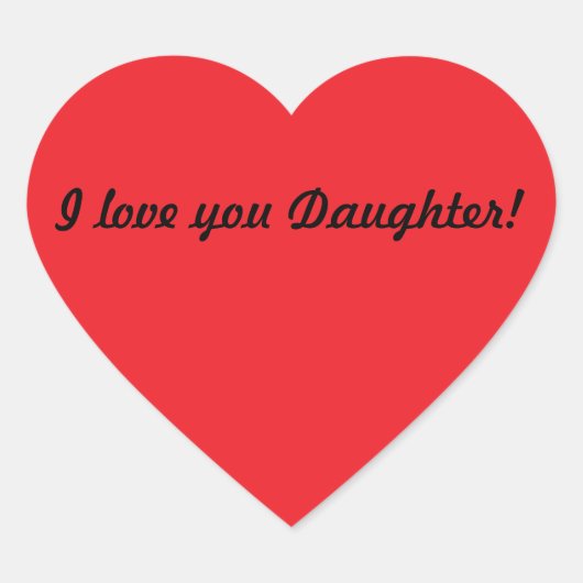 愛してる娘よ! ハートシール (正面)