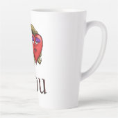 愛してる彼女のハート カフェラテマグ (右)