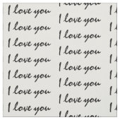 愛してる文字 ファブリック (見本)