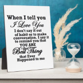 愛してる最高のよ! フォトプラーク (側面)