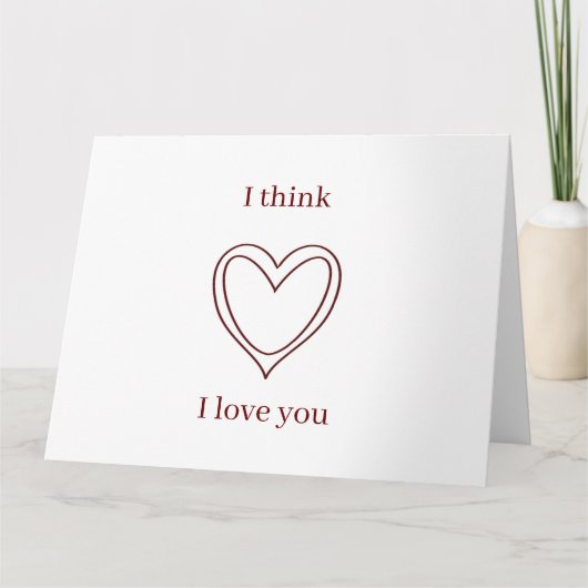 愛してる気がする カード (正面)