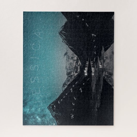 愛してる私と結婚してくれる？マウンテンズバイレイク ジグソーパズル (縦)