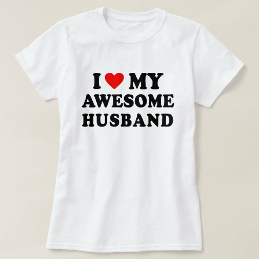 愛してる素敵な旦那様 Tシャツ (デザイン正面)