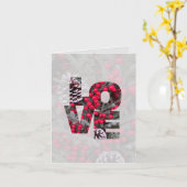 愛してる誕生日ガール!ピネコーンレッドベリー カード (黄色い花)