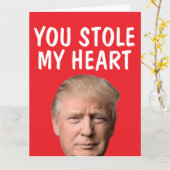 愛してる面白いトランプグリーティングカード カード (黄色い花)
