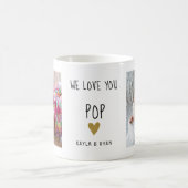 愛してる2ポップ・アートのフォトコラージュじいちゃんコーヒーマグ コーヒーマグカップ (中央)