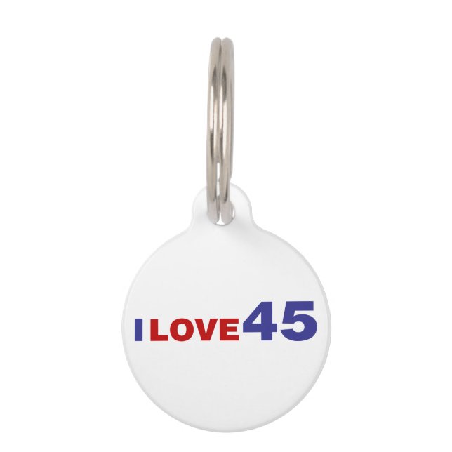 愛してる45 ペット　ネームタグ (正面)