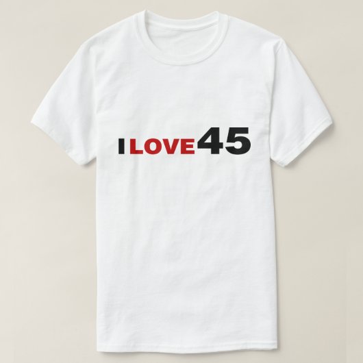愛してる45 Tシャツ (デザイン正面)