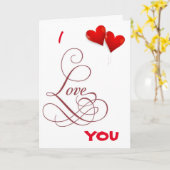 愛してる - あなたが私を幸せにしてくれる!!!! ラブカード カード (黄色い花)