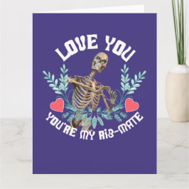 愛してる、あなたは私の肋骨の友達スケルトンバレンタイン カード