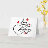 愛してる**いつも永遠に**愛してる カード (黄色い花)