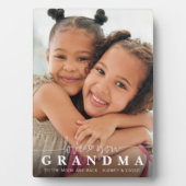 愛してる おばあちゃん フォトスクリプト ハートオーバーレイ フォトプラーク (正面)