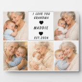 愛してる、おばあちゃん | 祖父母の日 フォトプラーク (正面)