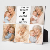 愛してる、おばあちゃん | 祖父母の日 フォトプラーク (側面)