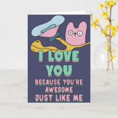 愛してる。お前は素晴らし俺と同じだから カード (黄色い花)