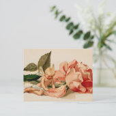 「愛してる」かわいいチャルブビクトリアンバレンタイン シーズンポストカード (スタンド正面)