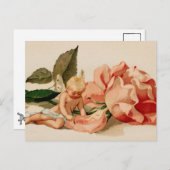 「愛してる」かわいいチャルブビクトリアンバレンタイン シーズンポストカード (正面/裏面)