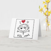 「愛してる」と「愛恋しく思している」と カード (黄色い花)