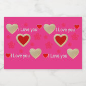 愛してる…どんな言葉よりも スパークリングワインラベル (シングルラベル)