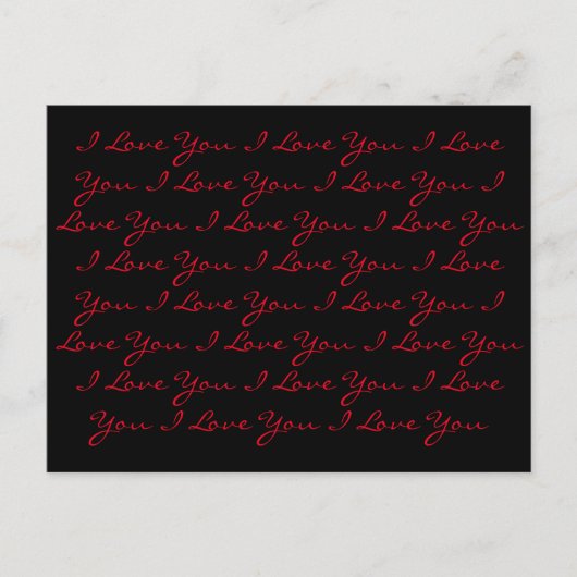 『愛してる』はがきを繰り返し… ポストカード (正面)