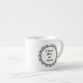 愛してる エスプレッソカップ (正面右)