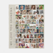 愛してる | カスタム54フォトコラージュ フリースブランケット (正面)