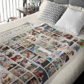 愛してる | カスタム54フォトコラージュ フリースブランケット