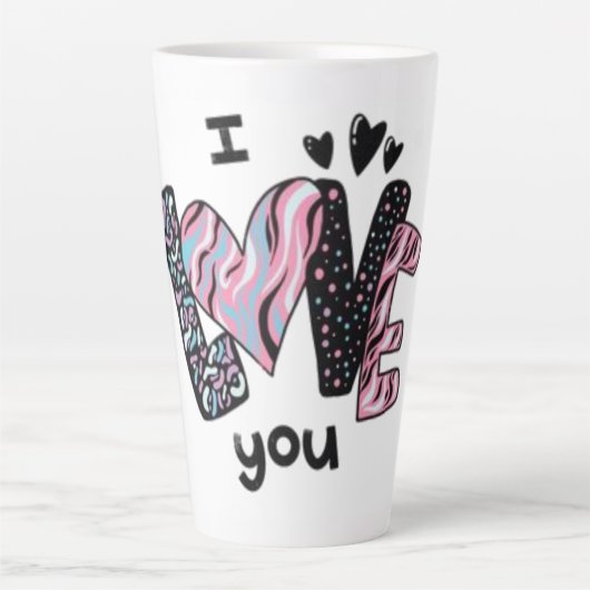 愛してる カフェラテマグ (正面)