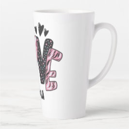愛してる カフェラテマグ