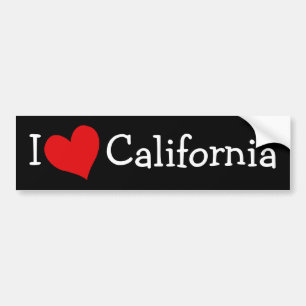 愛してる カリフォルニア バンパーステッカー