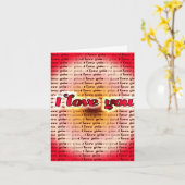 愛してる カード (黄色い花)